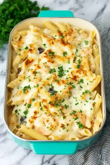 Cheesy Chicken Alfredo Bake