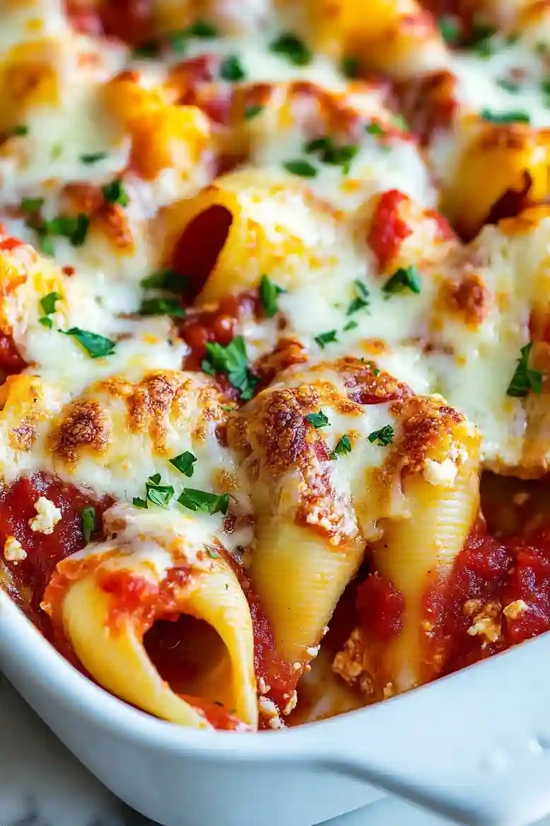 Cheesy Jumbo Stuffed Shells - 2