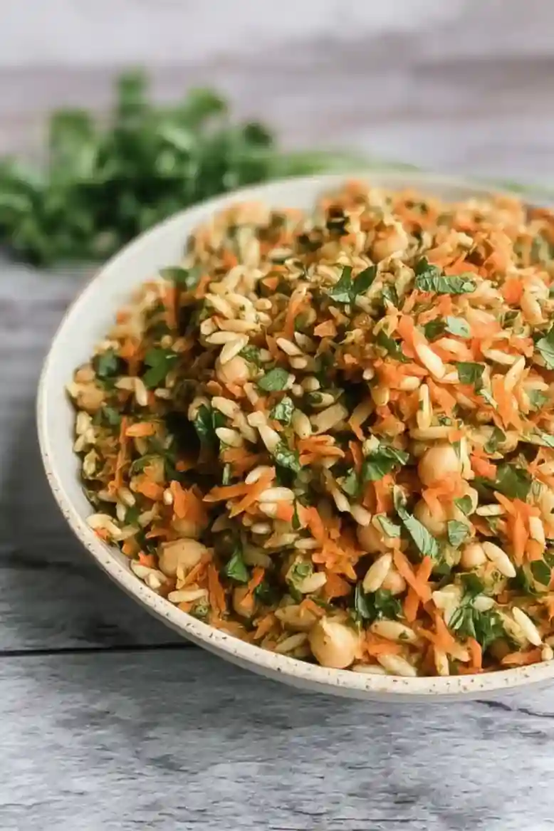 Chickpea Orzo Carrot Salad Recipe - 1