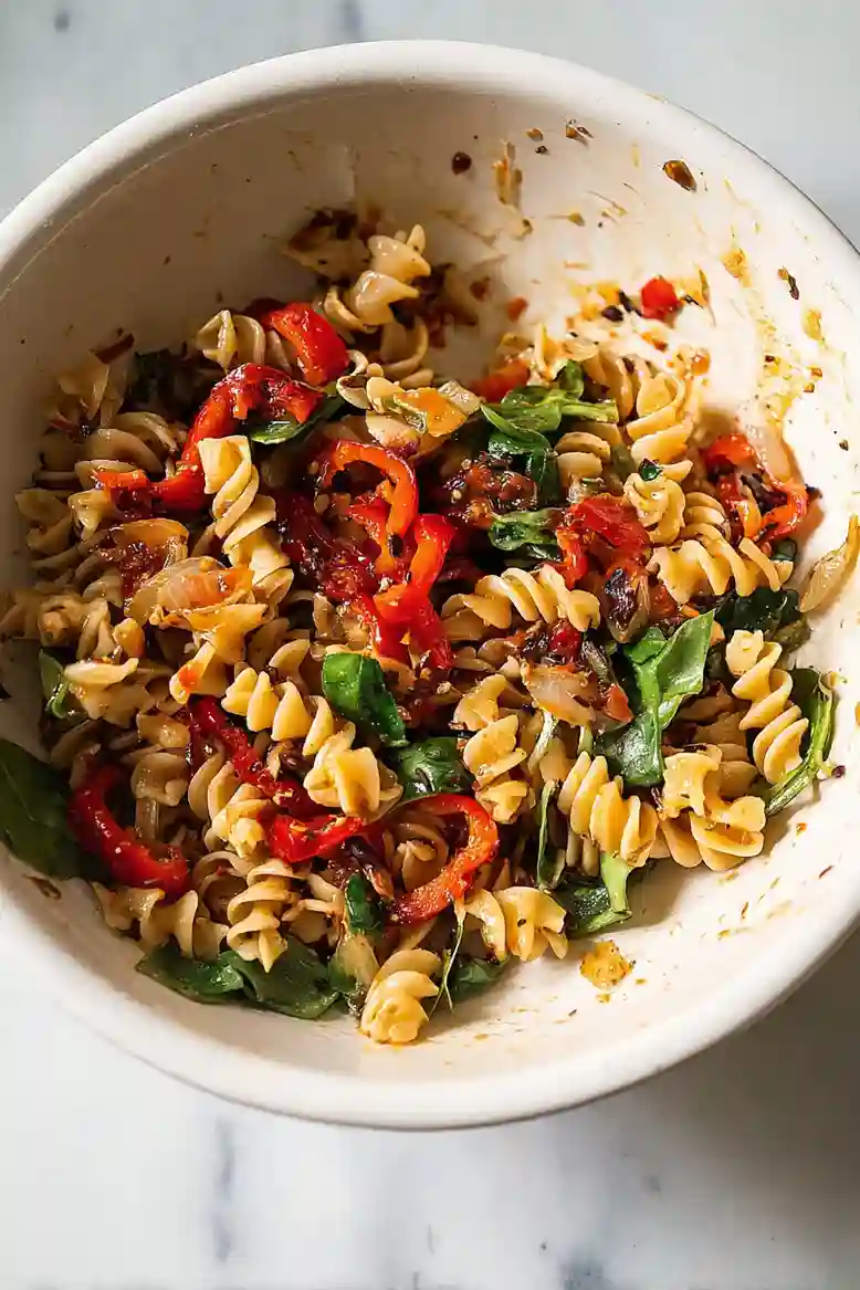 Colorful Roast Pepper Pasta Salad - 1