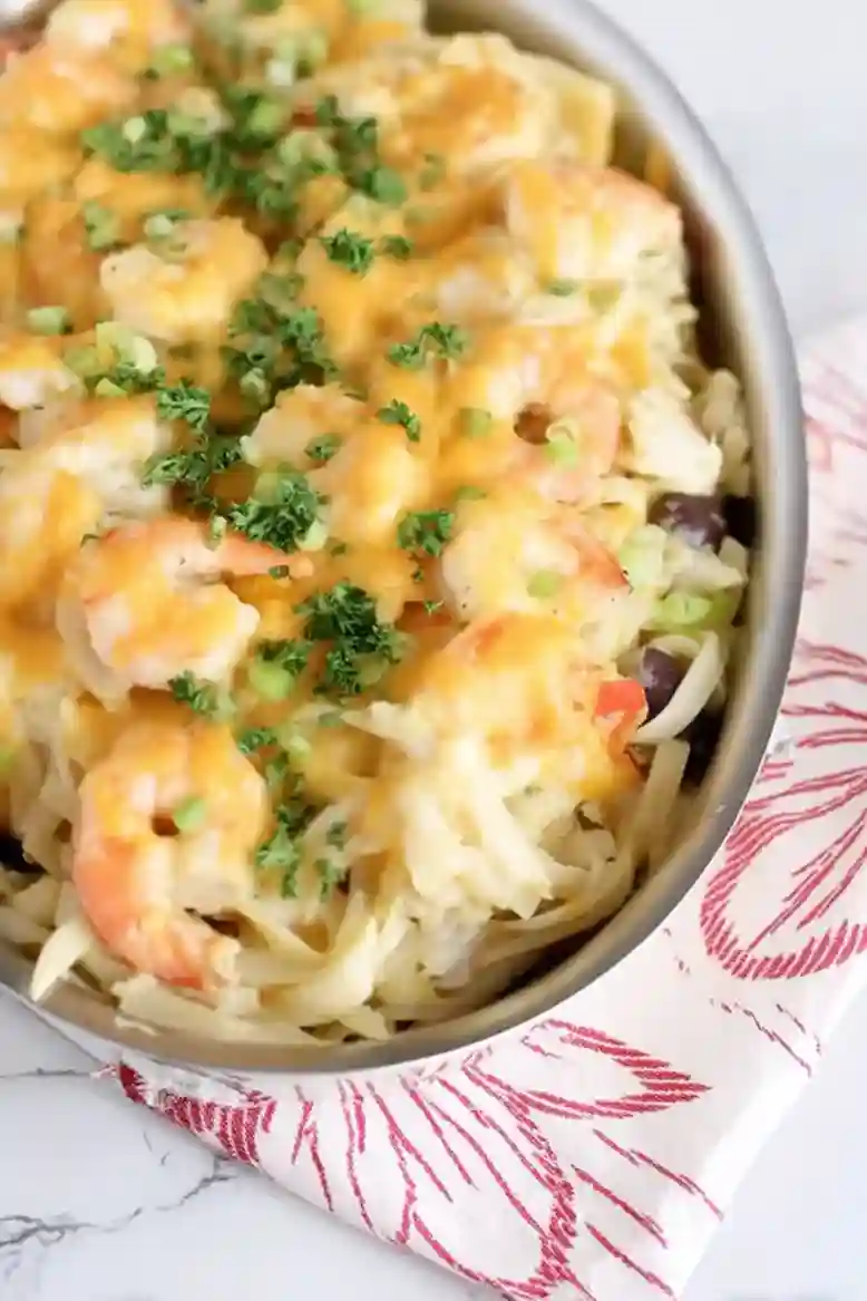 Creamy Cheesy Crab Pasta Casserole - 2