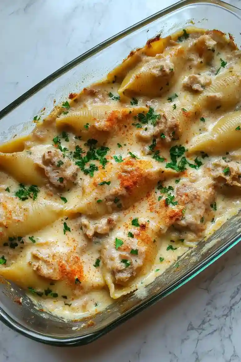 Creamy Seafood Stuffed Shells - 1