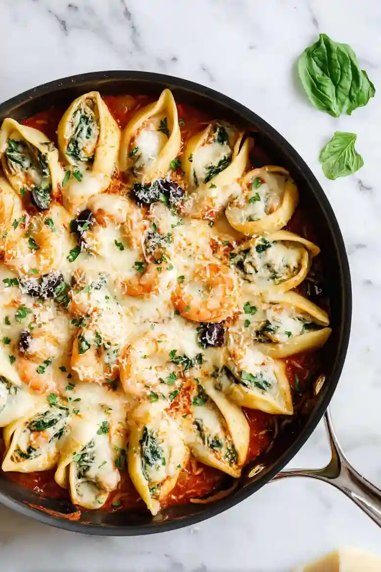 Creamy Spinach Ricotta Stuffed Shells - 1