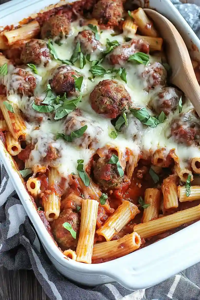 Easy Meatball Pasta Bake Recipe - 2