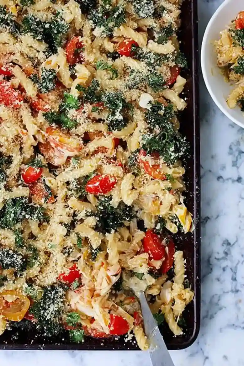 Easy Sheet Pan Pasta Bake - 1
