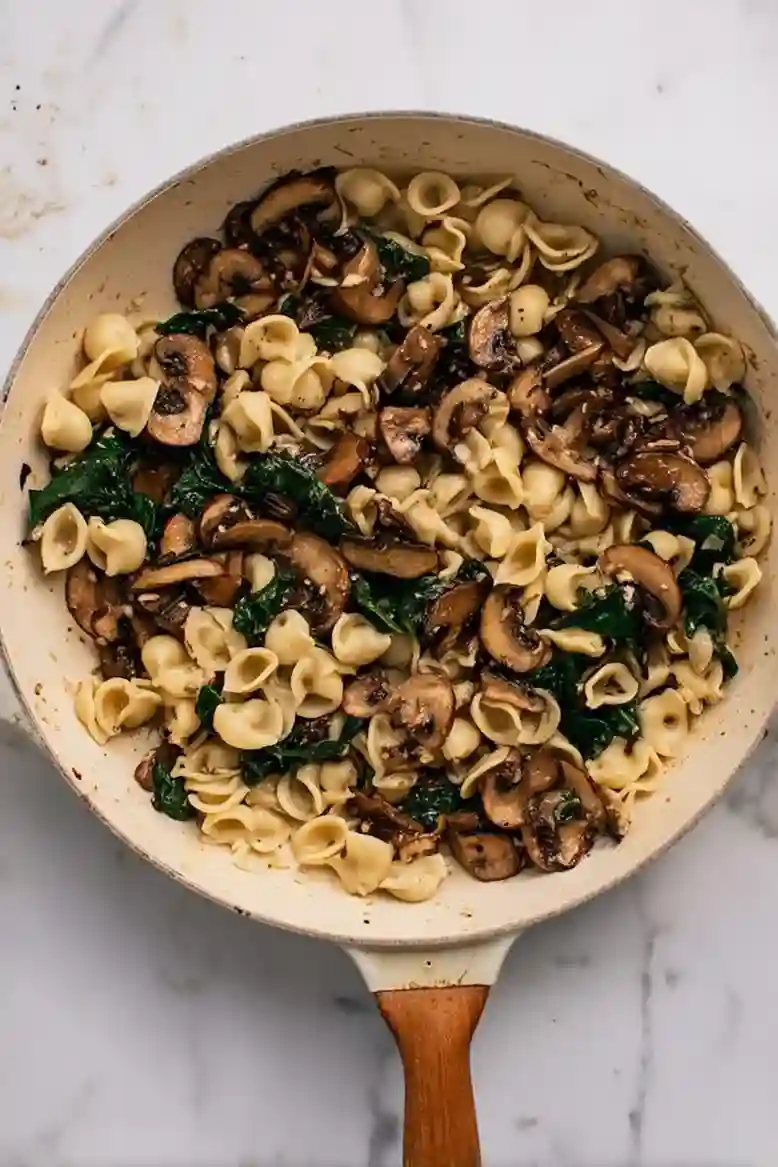 Easy Spinach Mushroom Pasta Recipe - 2