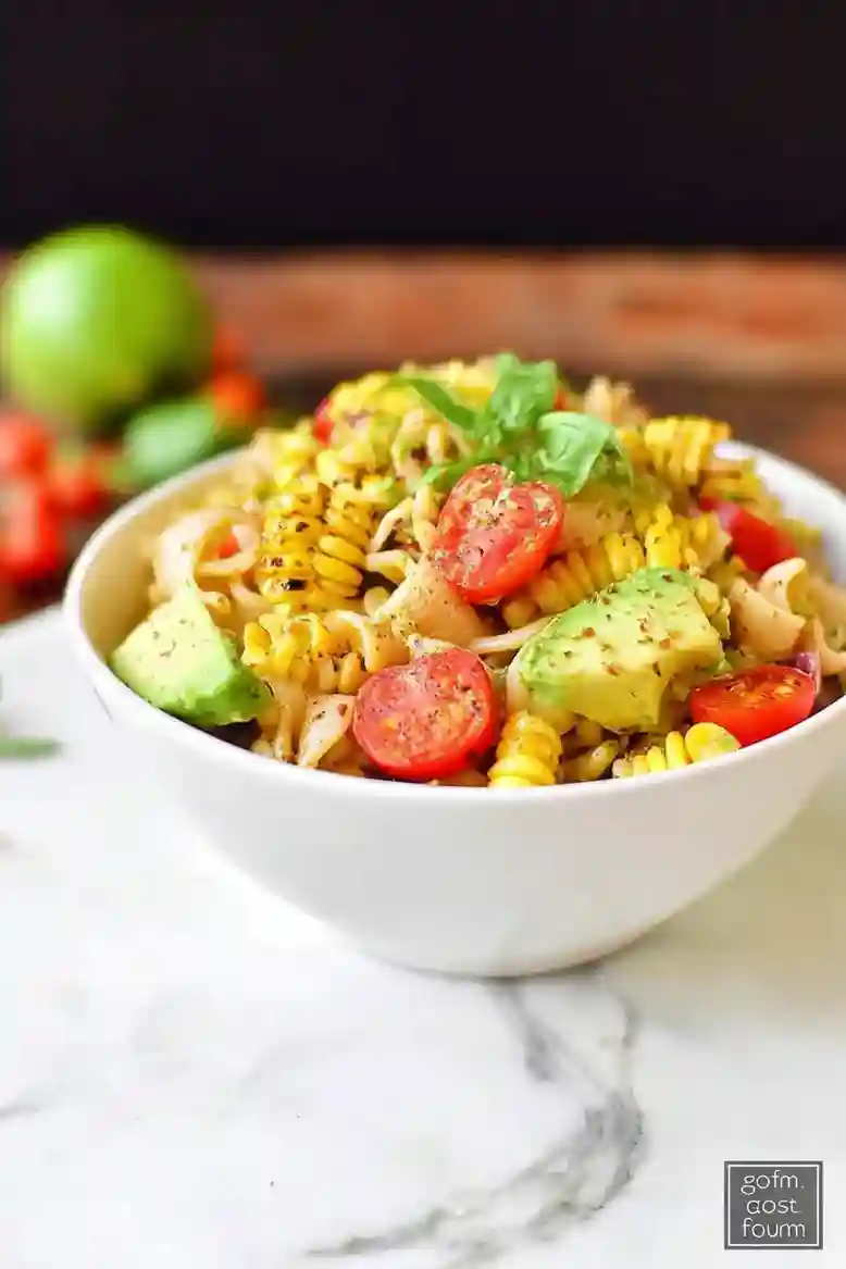 Grilled Corn Avocado Pasta Salad - 2