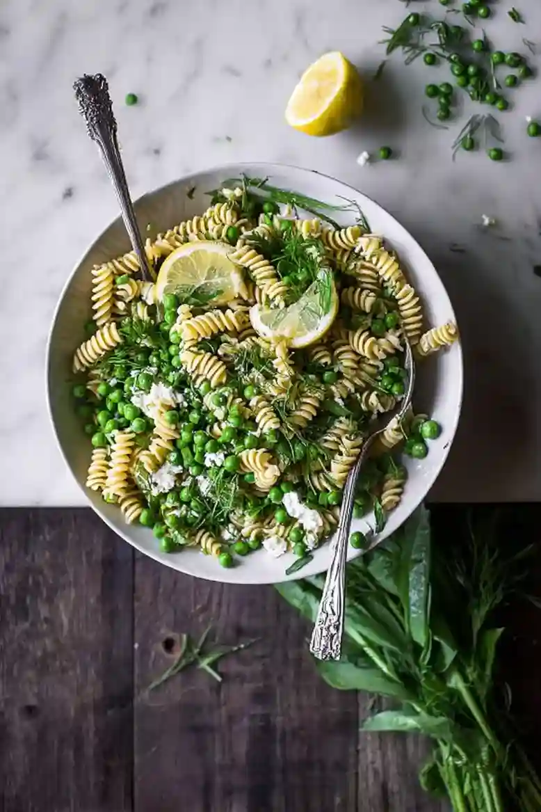 Light Spring Pea Pasta Salad - 1