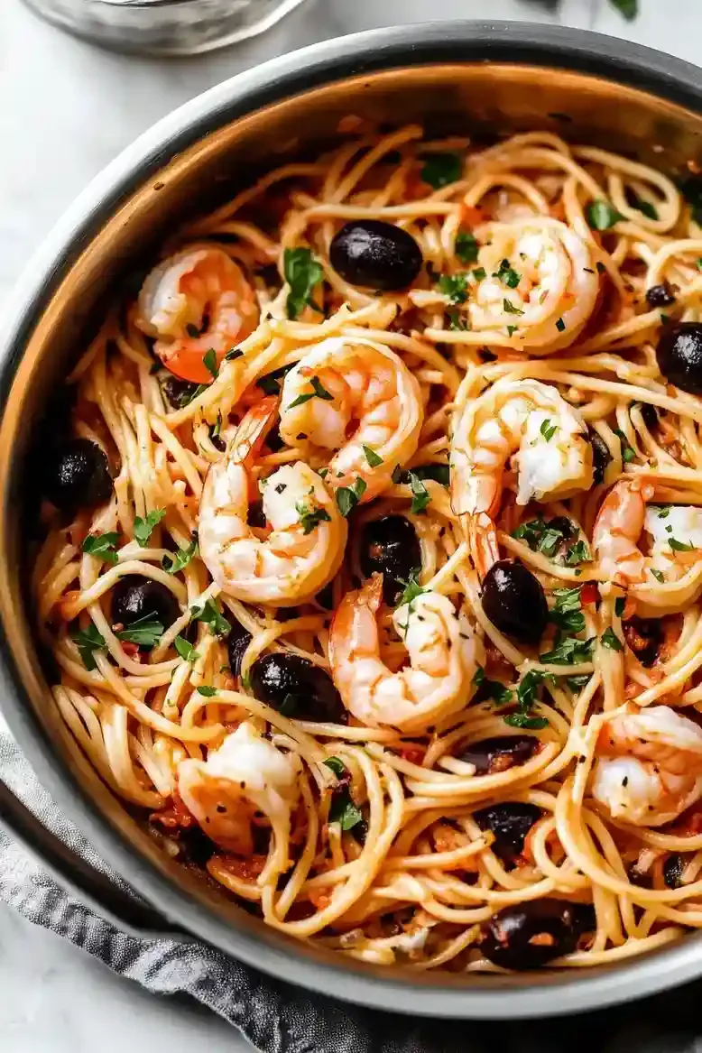 Linguine with Shrimp Puttanesca - 1