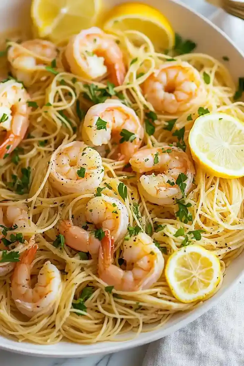 Quick Easy Shrimp Scampi Pasta - 2