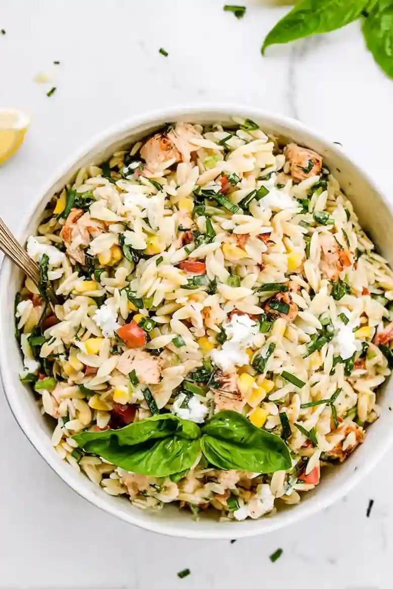 Bright Lemony Chicken Orzo Salad - 2