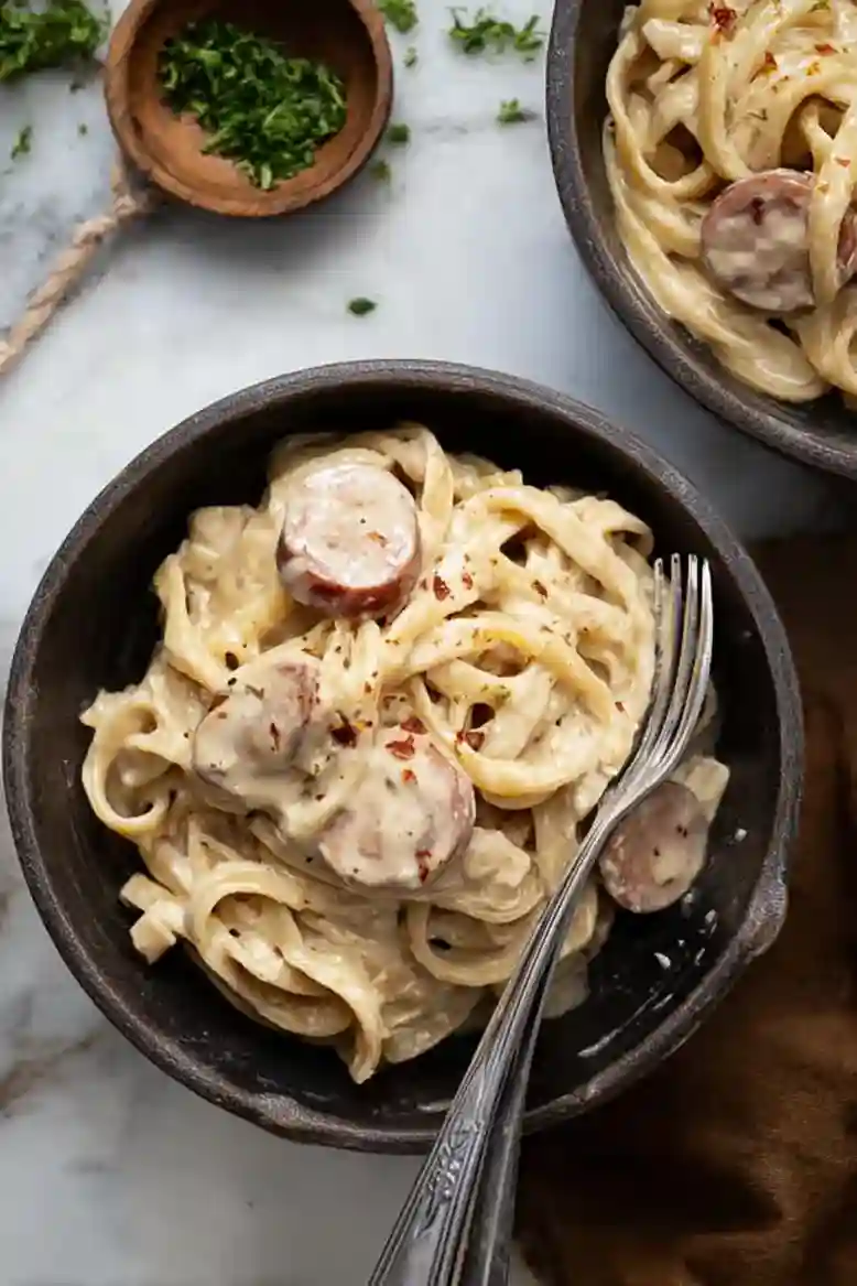 Cajun Smoked Sausage Alfredo - 2