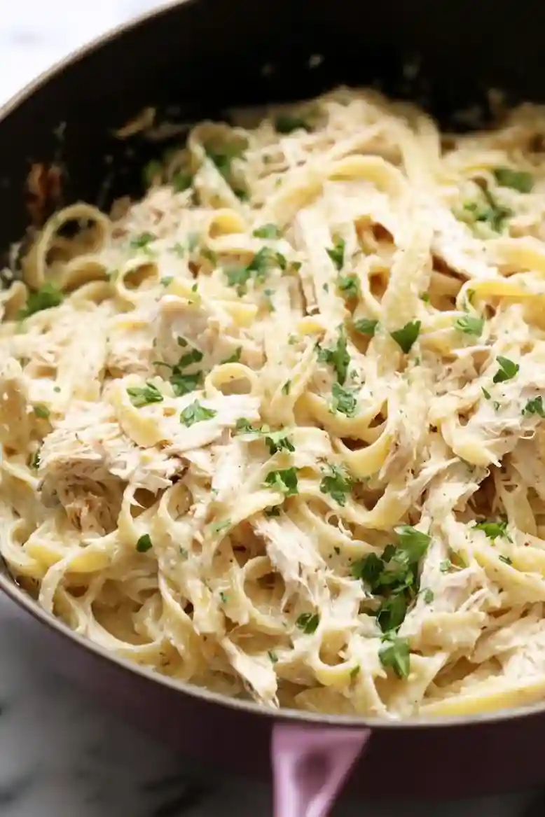 Creamy Crab Fettuccine Alfredo - 1