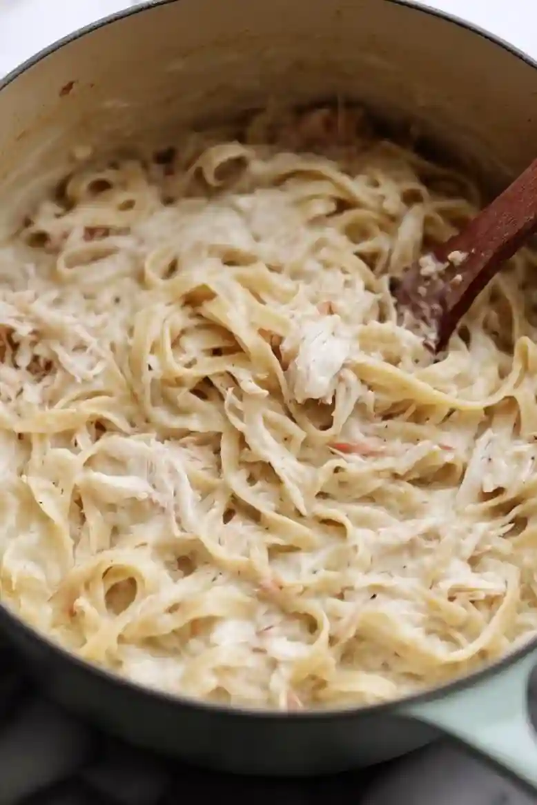 Creamy Crab Fettuccine Alfredo - 2