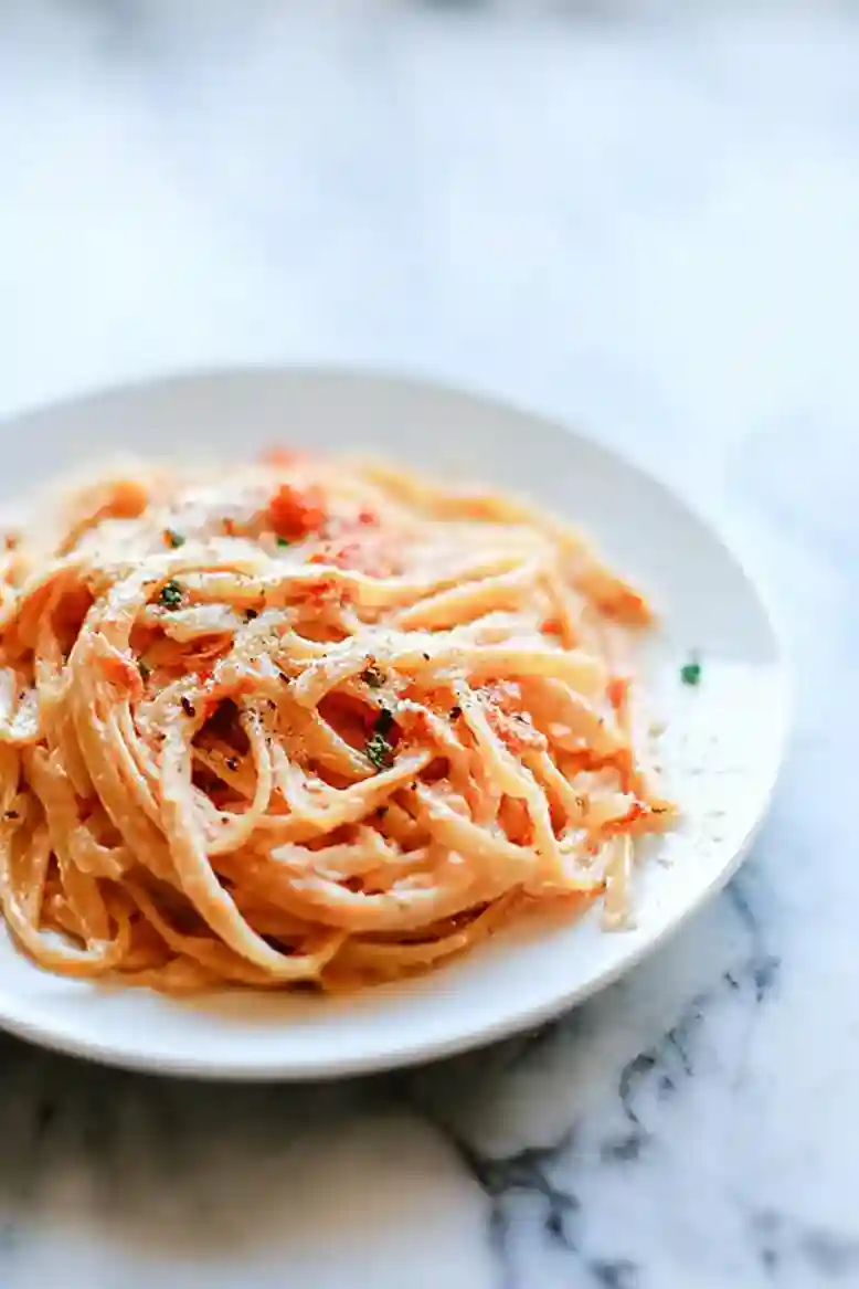 Creamy Roasted Red Pepper Alfredo - 2