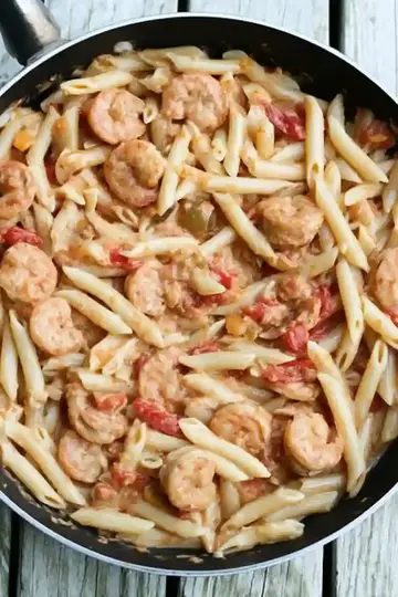 Creamy Taco Shrimp Pasta Delight