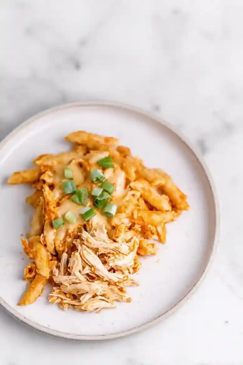 Easy Healthy Buffalo Chicken Pasta Bake - 2