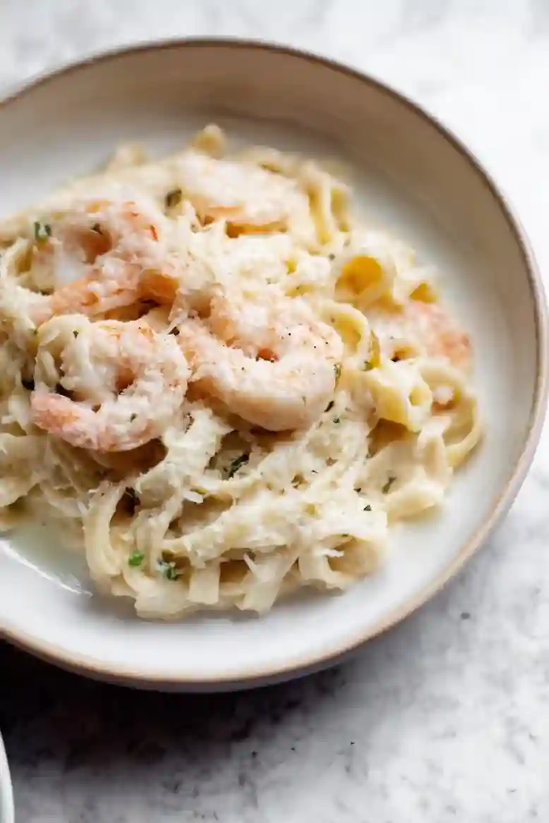 Easy Shrimp Fettuccine Alfredo - 2