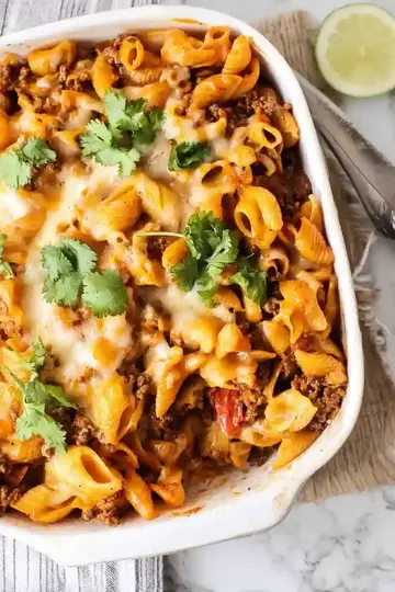Easy Taco Pasta Casserole Recipe