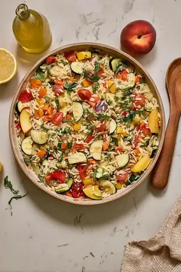 Grilled Vegetable Orzo Salad Recipe