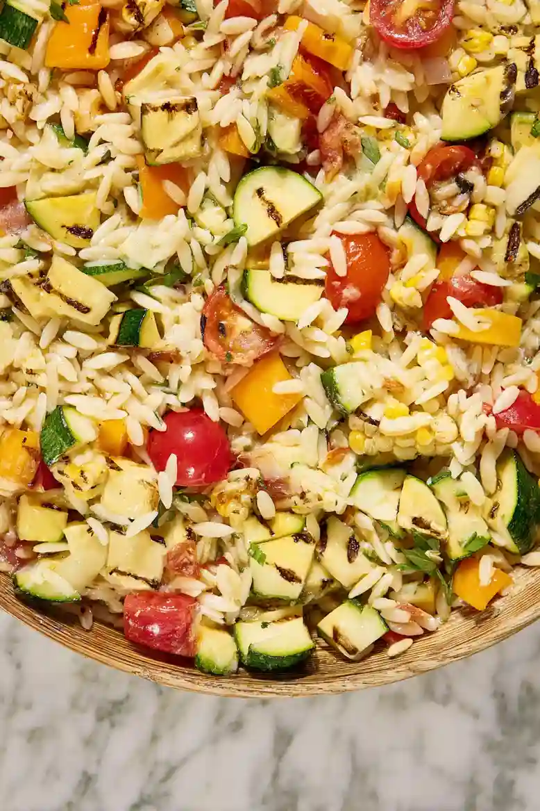 Grilled Vegetable Orzo Salad Recipe - 2