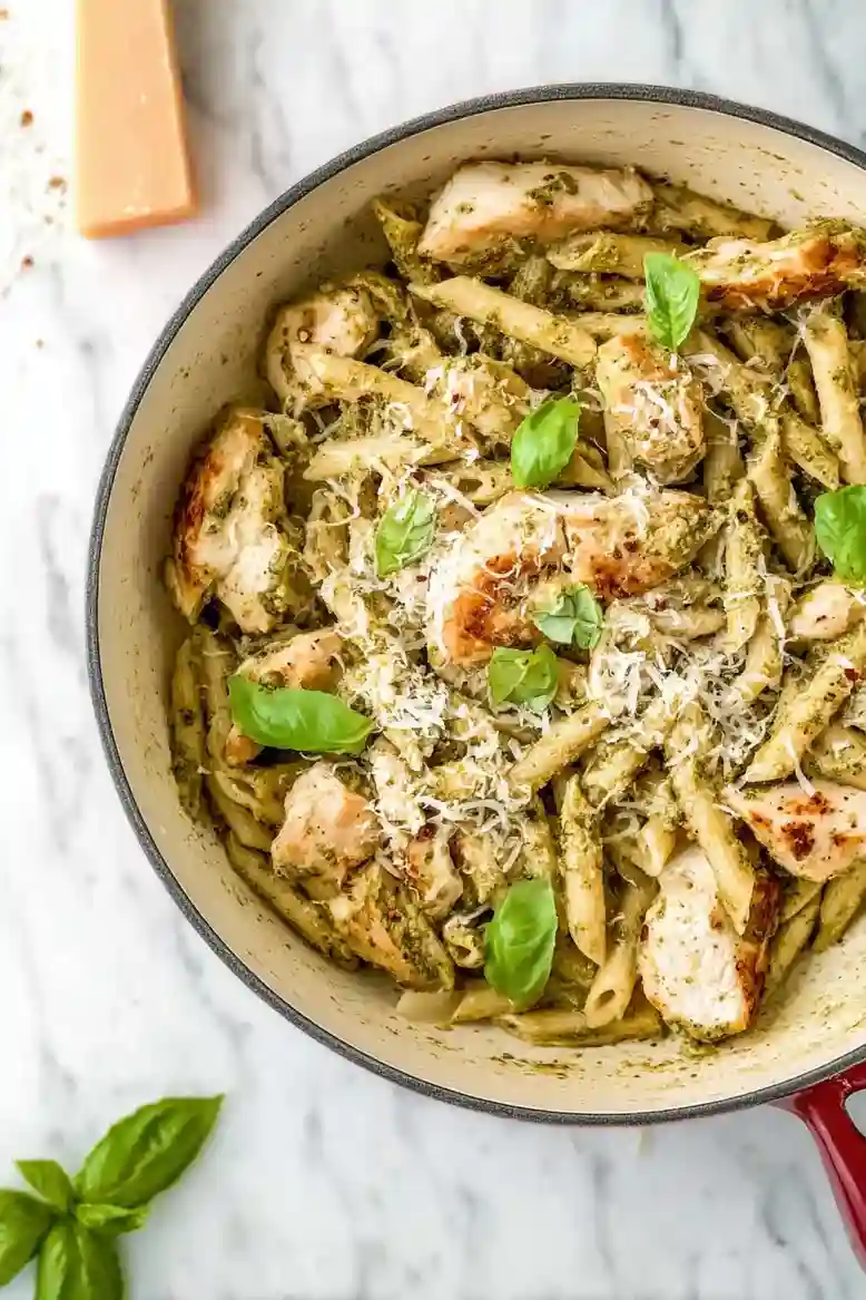 Quick Chicken Pesto Pasta Recipe - 1