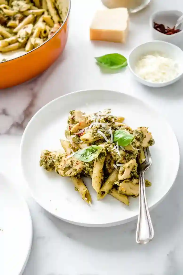 Quick Chicken Pesto Pasta Recipe - 2