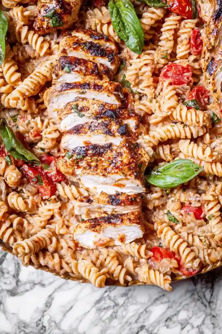 Tomato Basil Pasta with Chicken - 1