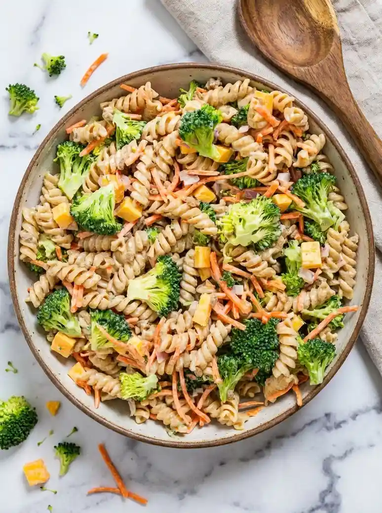 Chilled Broccoli Cheddar Pasta Salad - 1