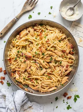 Creamy Chicken Carbonara Recipe