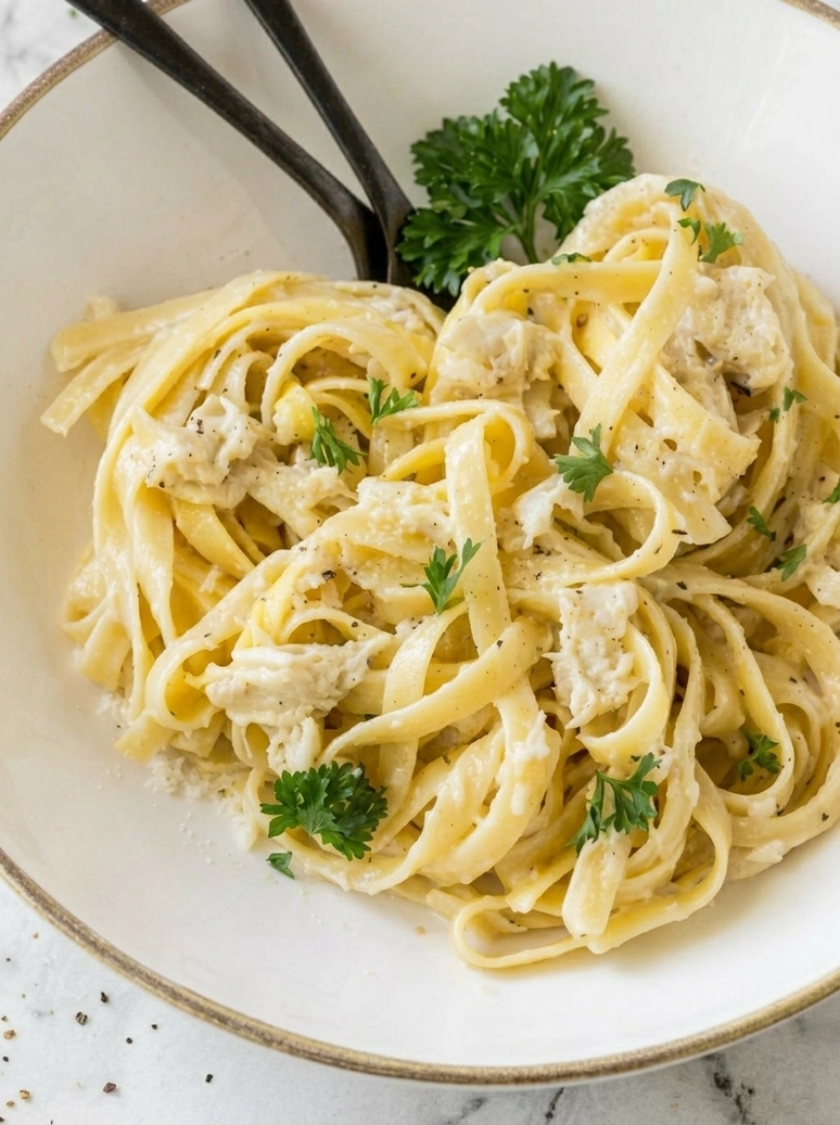 Creamy Crab Fettuccine Recipe - 2