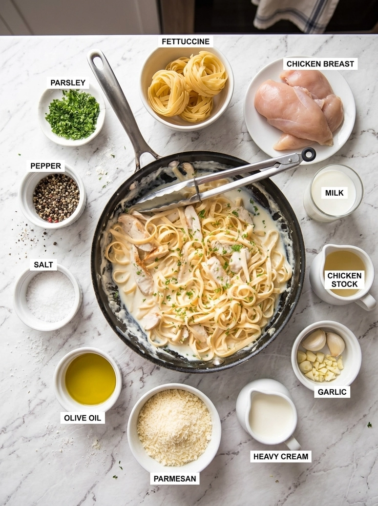 Creamy One Pot Chicken Alfredo - 1