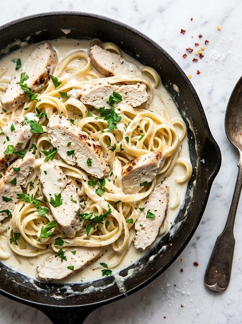 Creamy One Pot Chicken Alfredo - 2