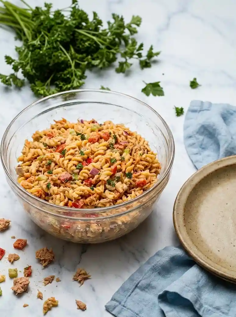 Creamy Spicy Tuna Pasta Salad - 2
