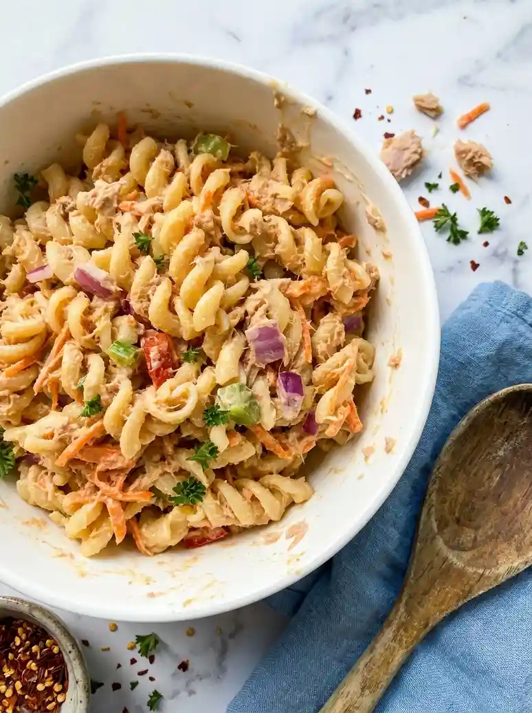 Creamy Spicy Tuna Pasta Salad - 1