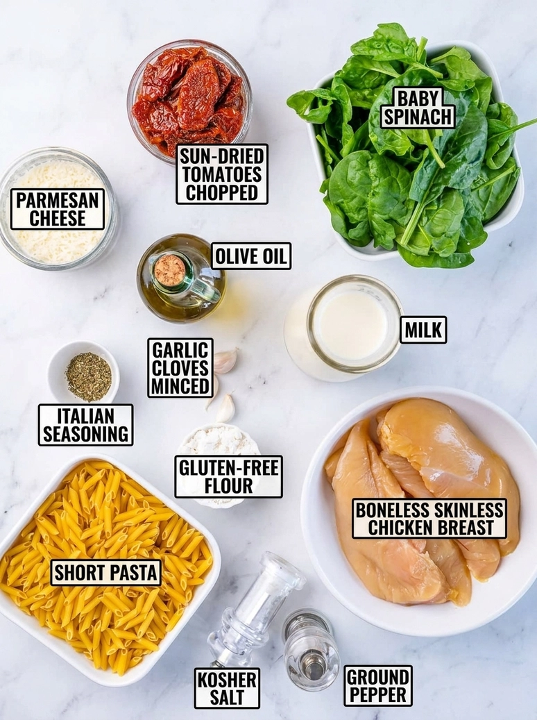Creamy Tuscan Chicken Pasta Dish - 1