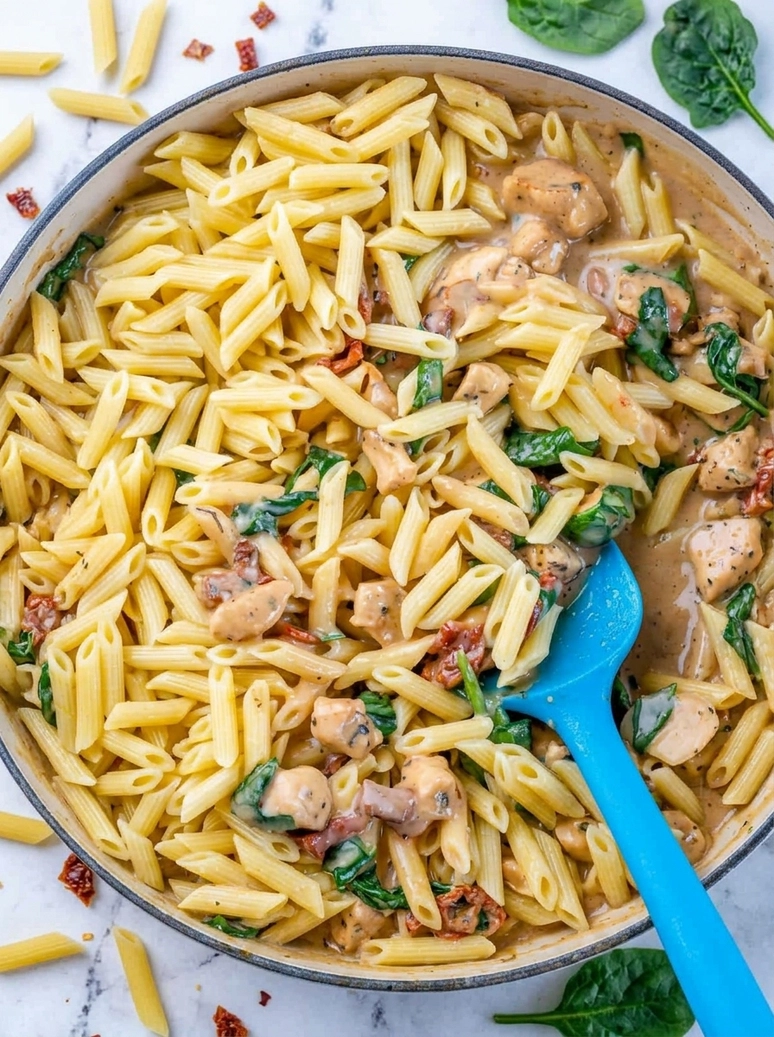 Creamy Tuscan Chicken Pasta Dish - 2