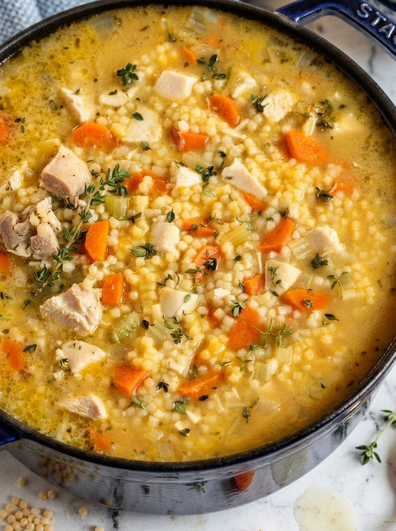 Easy Chicken Pasta Soup Recipe - 1