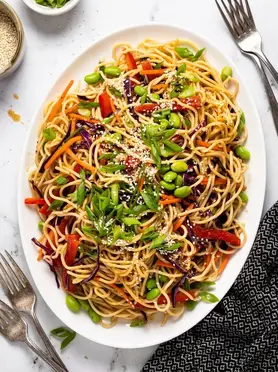 Easy Cold Sesame Noodle Salad