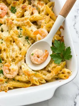 Creamy Shrimp Alfredo Bake Recipe