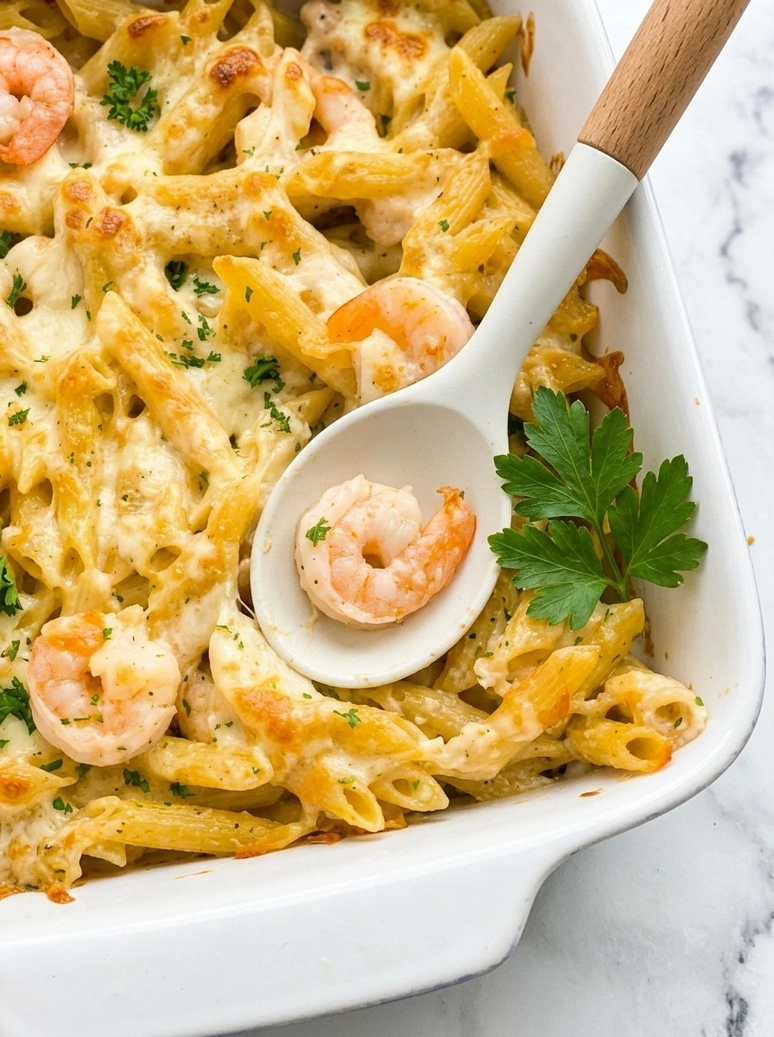 Creamy Shrimp Alfredo Bake Recipe - 1