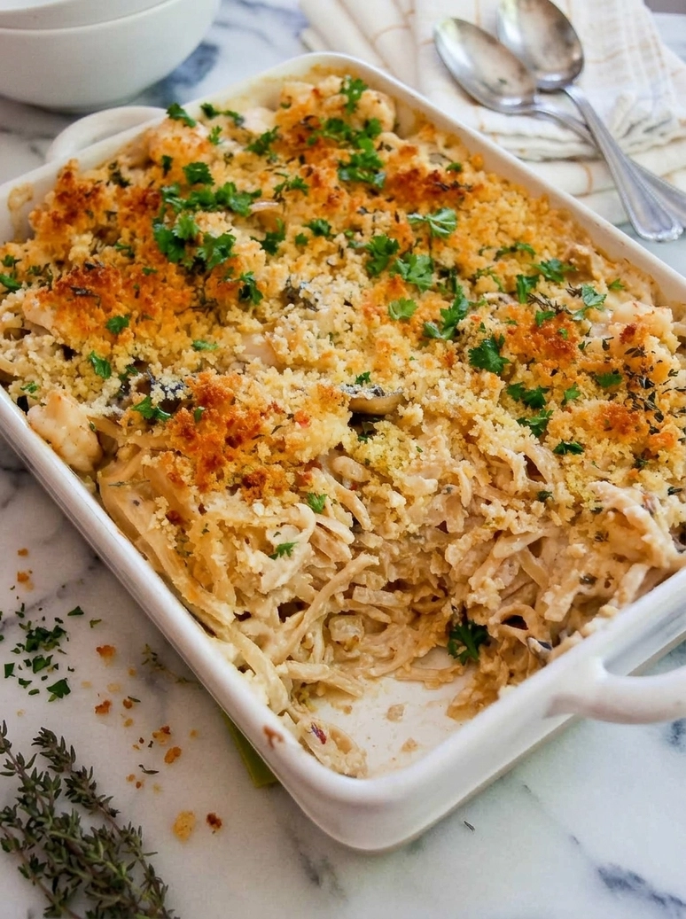 Delicious Creamy Baked Seafood Pasta - 2