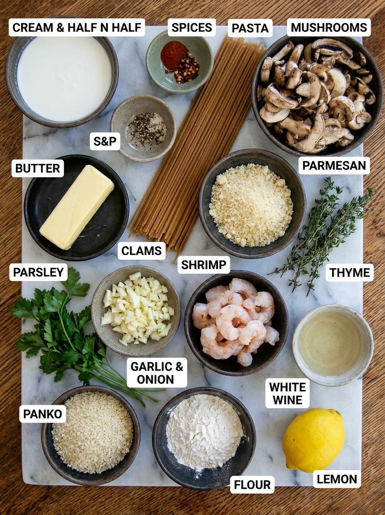 Delicious Creamy Baked Seafood Pasta - 1